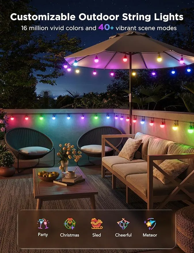 Outdoor Smart Lights - 45ft