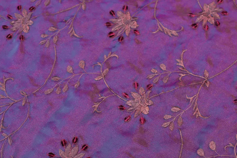 Overlay Velvet Flower Plum