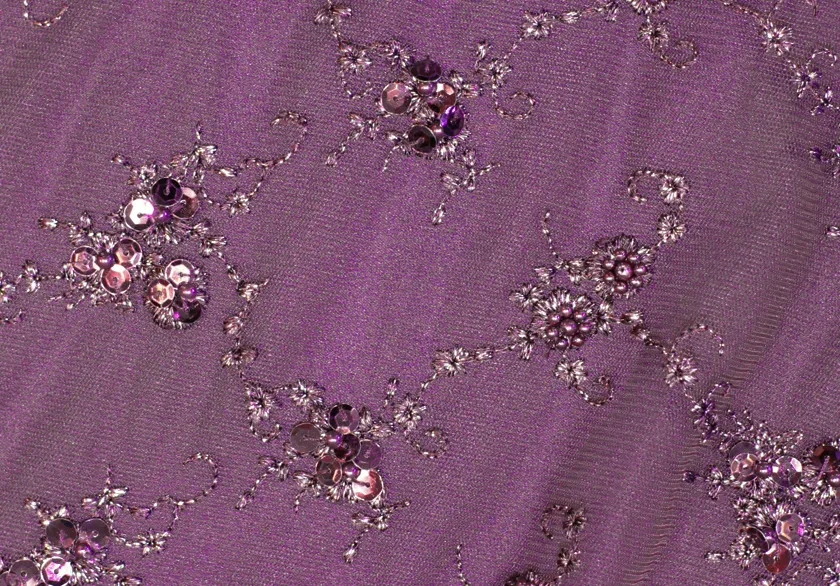 Overlay Pearl Sequin Plum