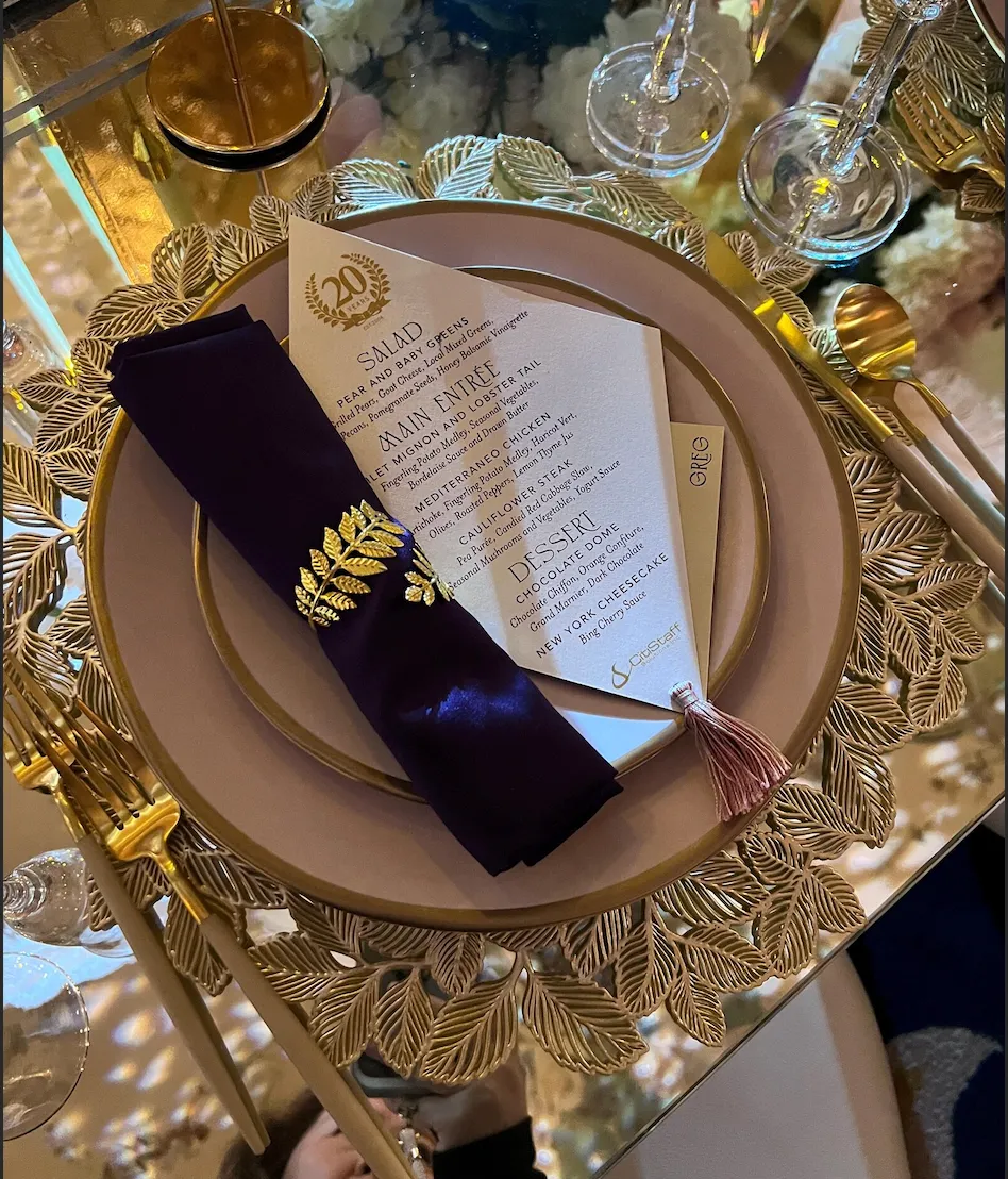 Gold Leaf Napkin Ring 