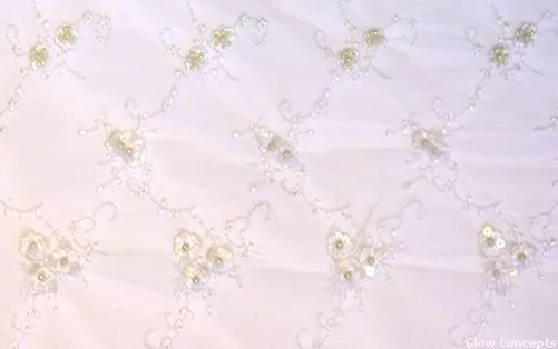 Overlay Pearl Sequin White