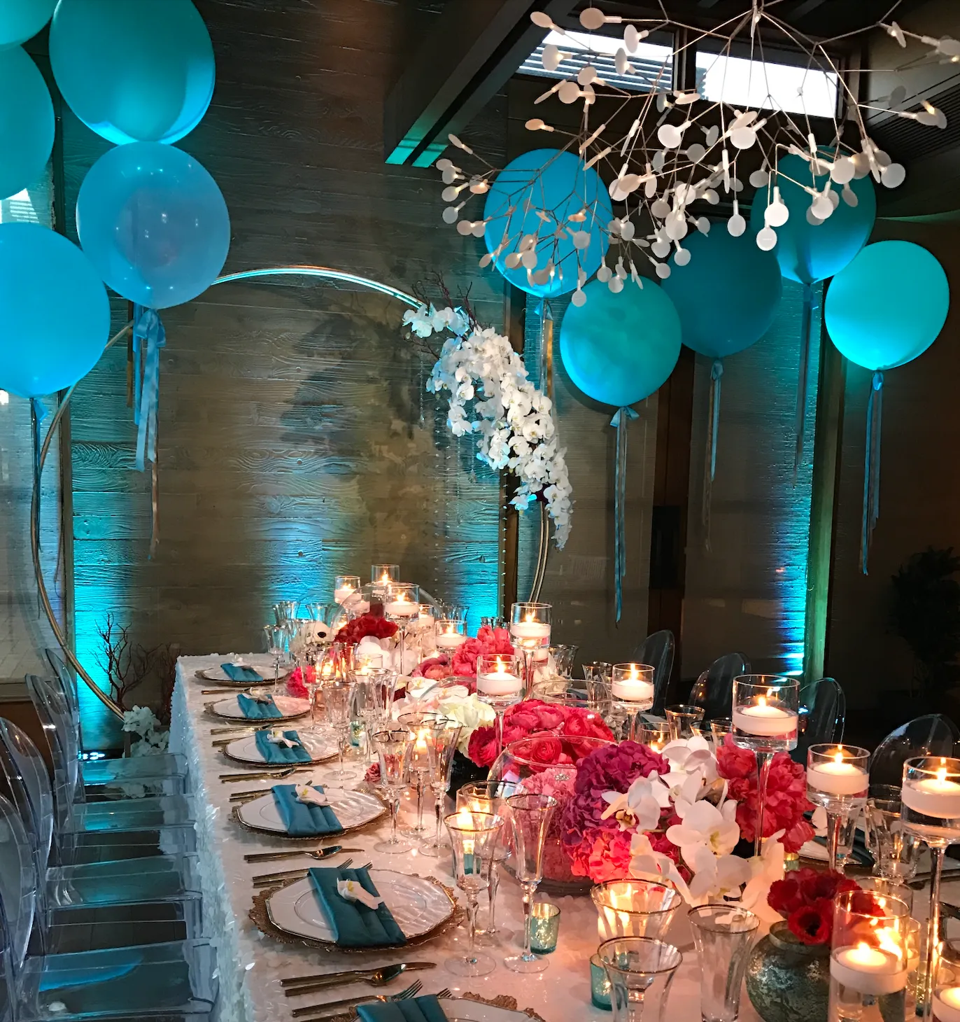 LET BALLOONS DANCE ABOVE, FILLING THE SPACE WITH FUN AND WHIMSY