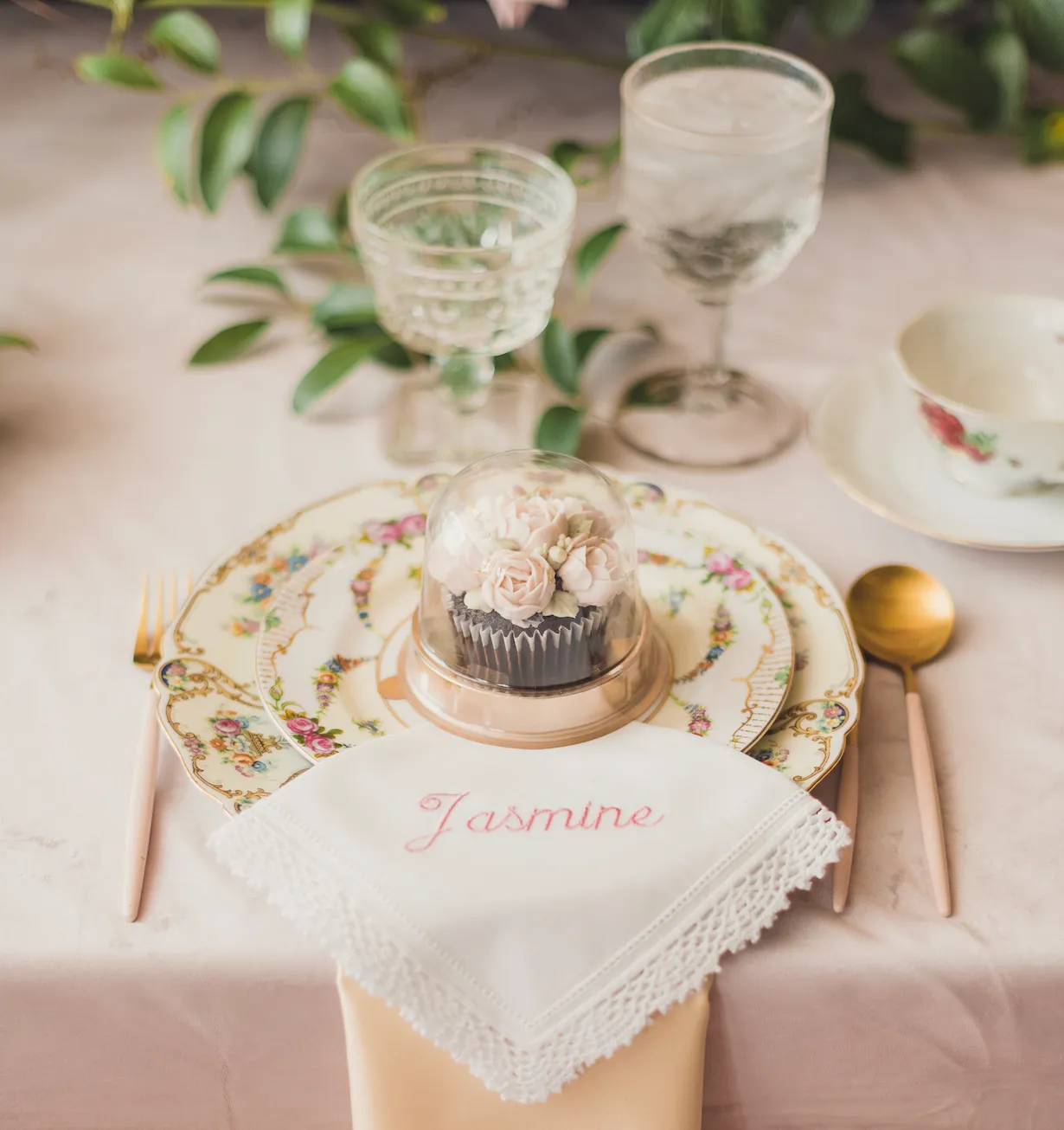 EMBROIDERED NAME NAPKINS