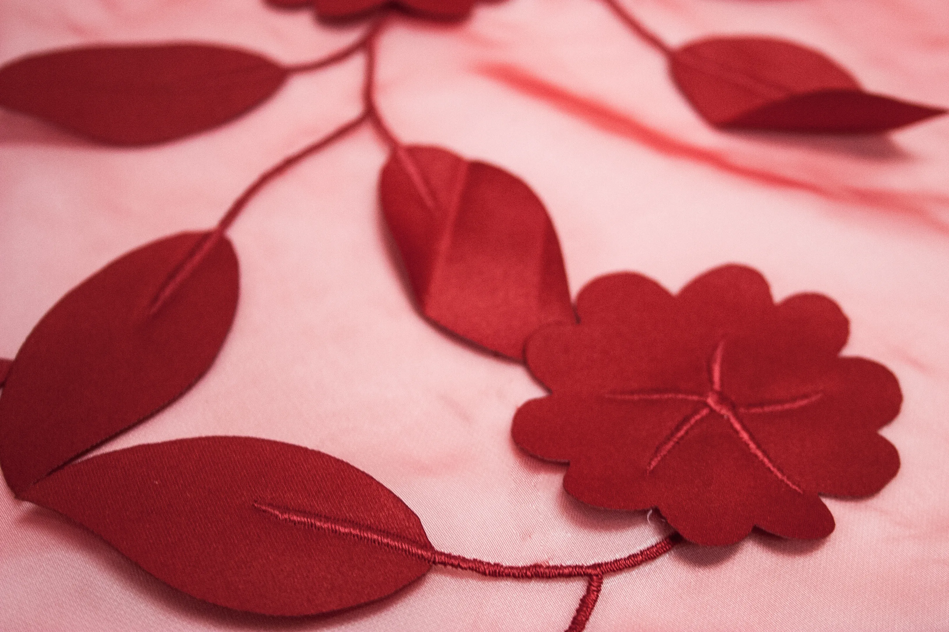 Overlay Cherry Blossom Red