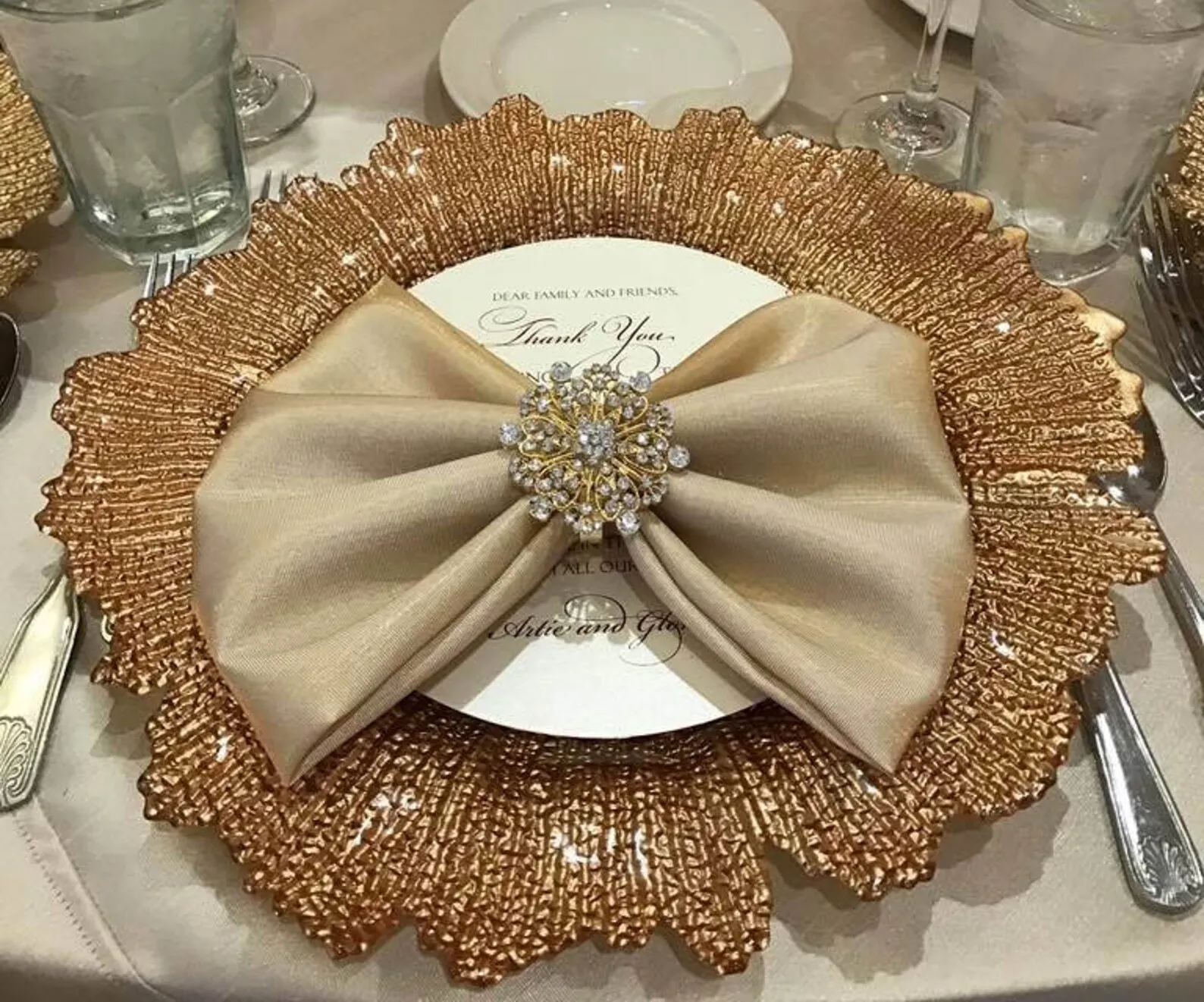 Gold Princess Napkin Ring