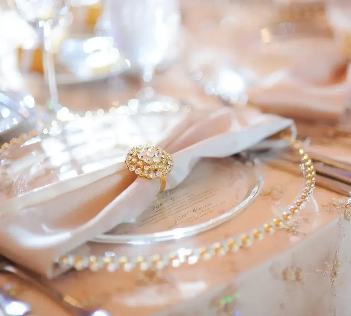 Gold Round Napkin Ring