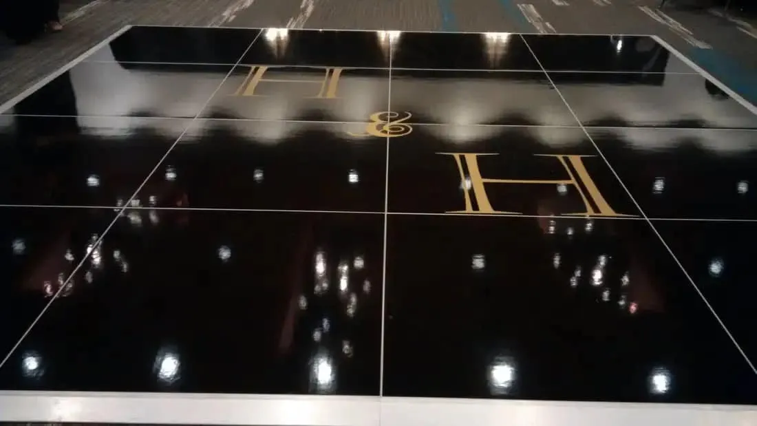 Solid Black Dance Floor