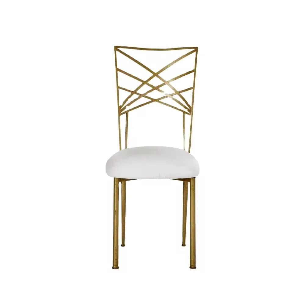 Gold Metal Fan Chair