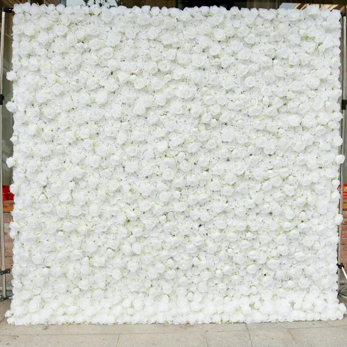 White Floral Wall Backdrop