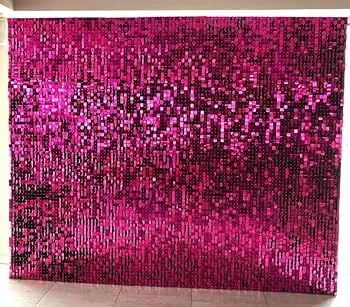 8ft x 8ft Hot Pink Shimmer Backdrop