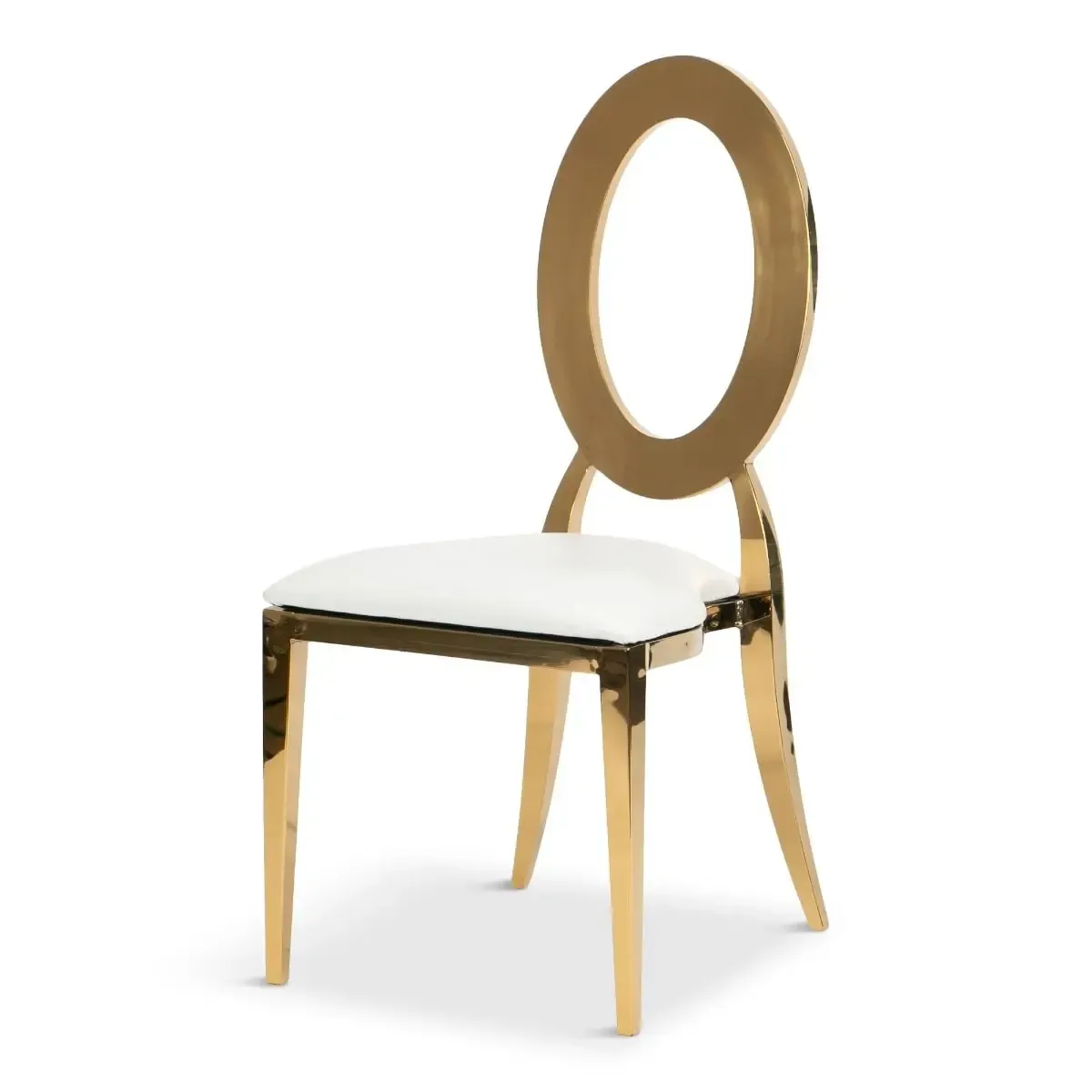 Gold Oval Back Chair