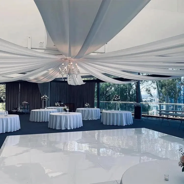 Solid White Dance Floor