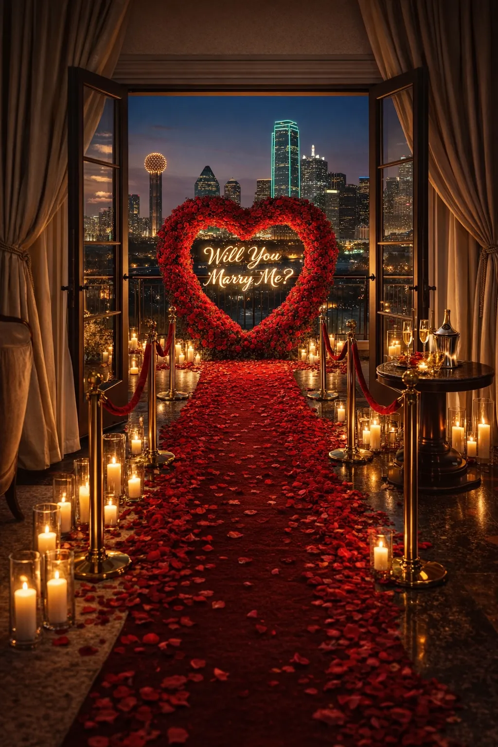 Scarlet Romance Heart Arch