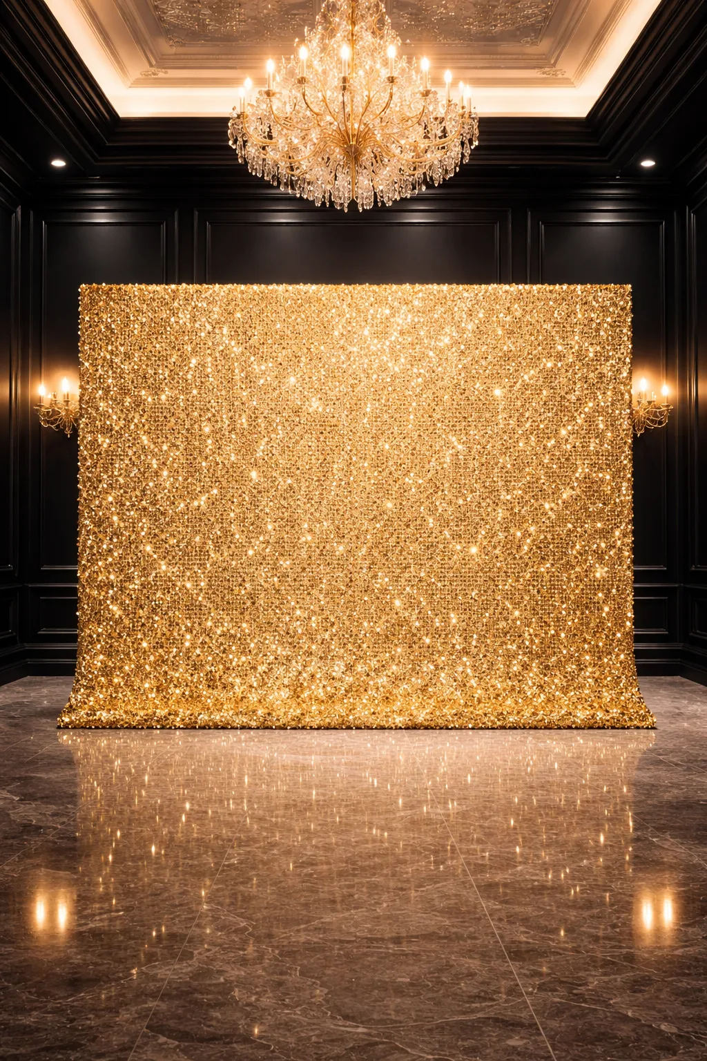 8ft x 8ft Gold Shimmer Backdrop