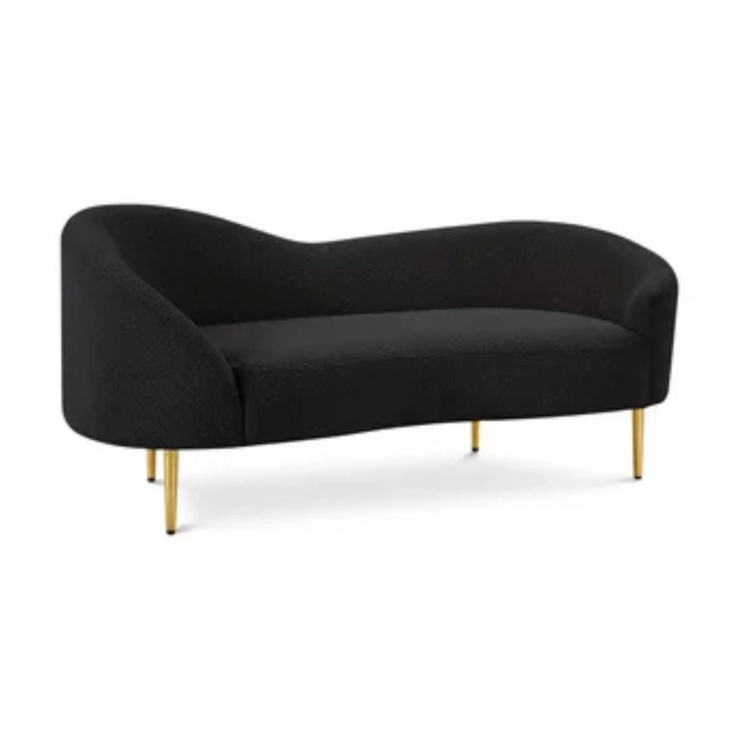 Black Velvet Sofa