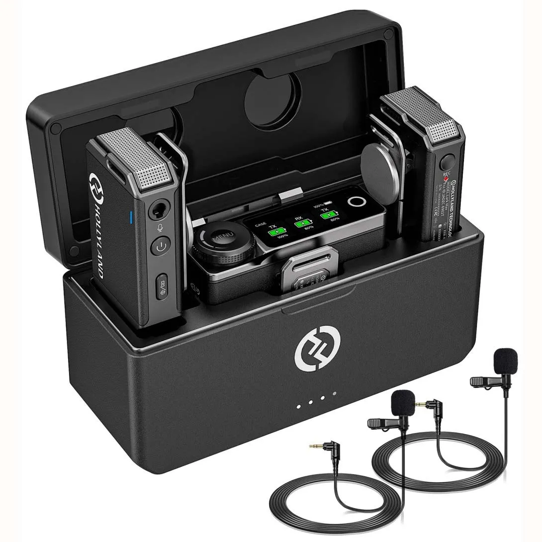 MICROFONO CORBATERO KIT WIRELESS HOLLYLAND LAVALIERS (2 TX + 1 RX)