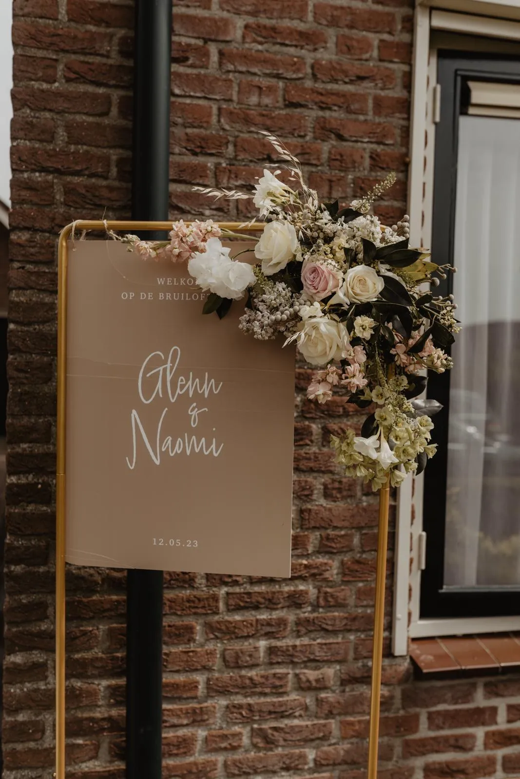 Welkomsbord gepersonaliseerd