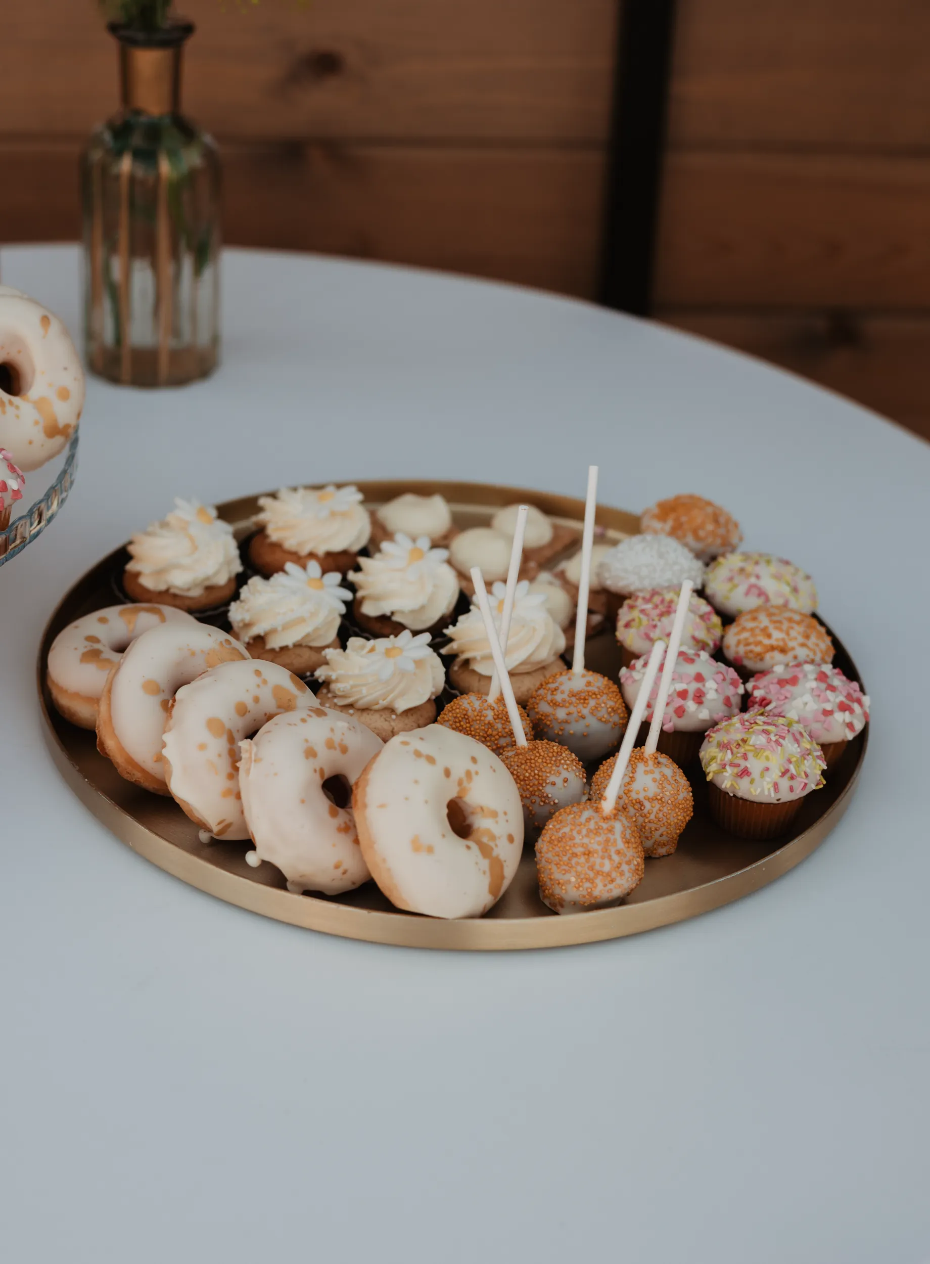 Serveerschaal dienblad goud