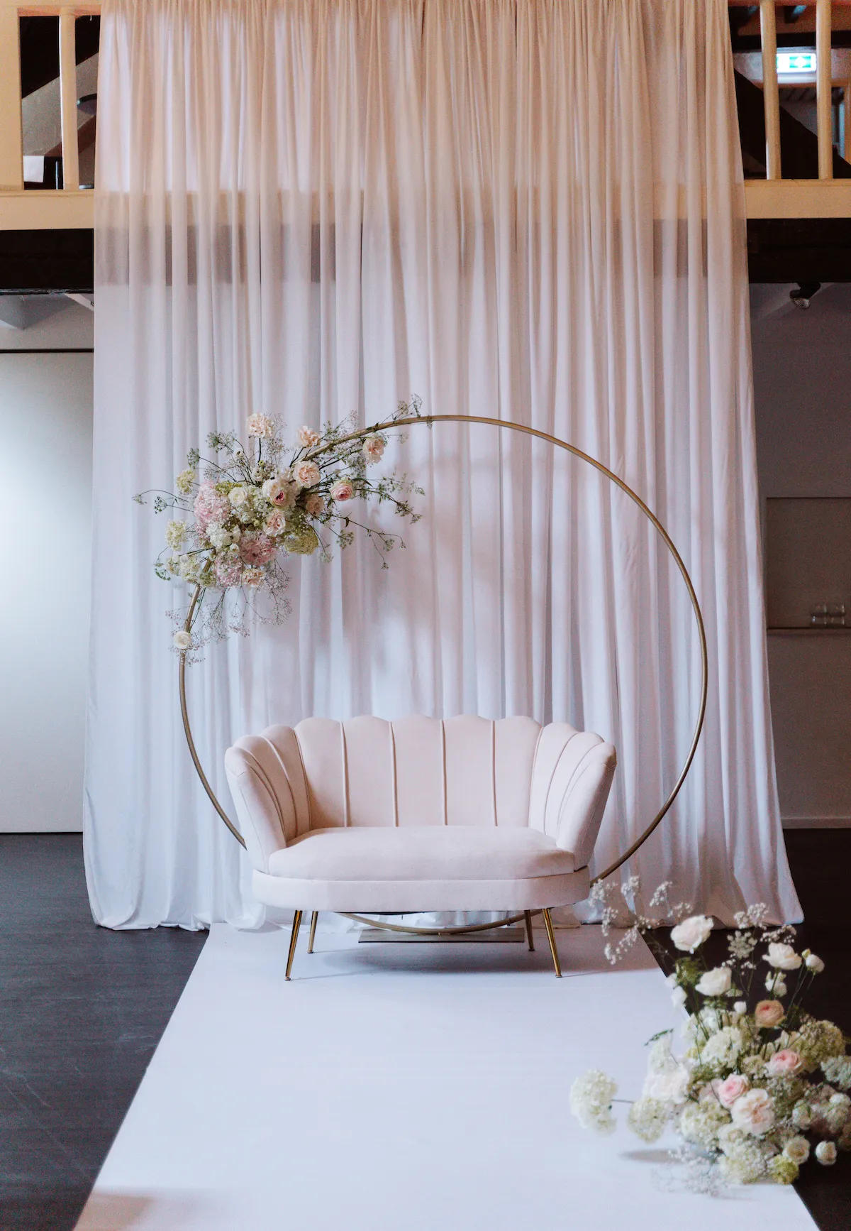 Decoratiedoek achtergrond wit