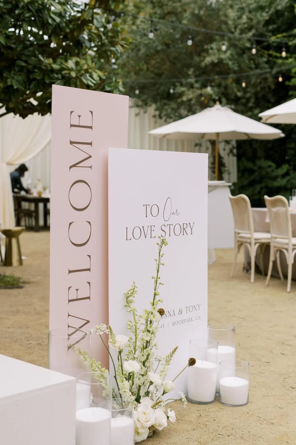 Welkomsbord set van 2 platen 