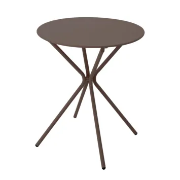 Tafeltje rond bruin
