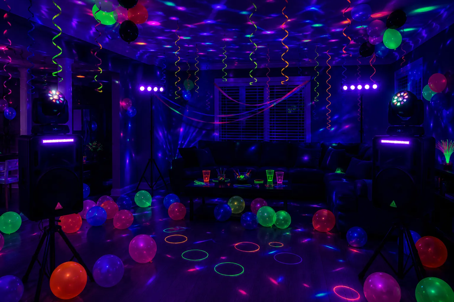 Blacklight Dance Party Bundle (setup included)