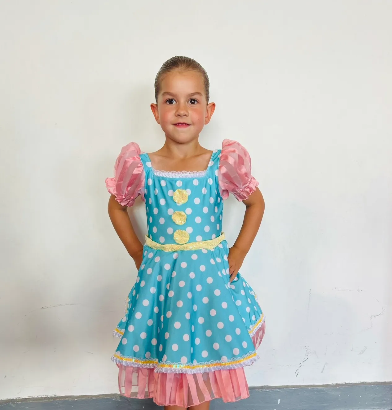 BL050 - PASTEL SPOTTY DRESS