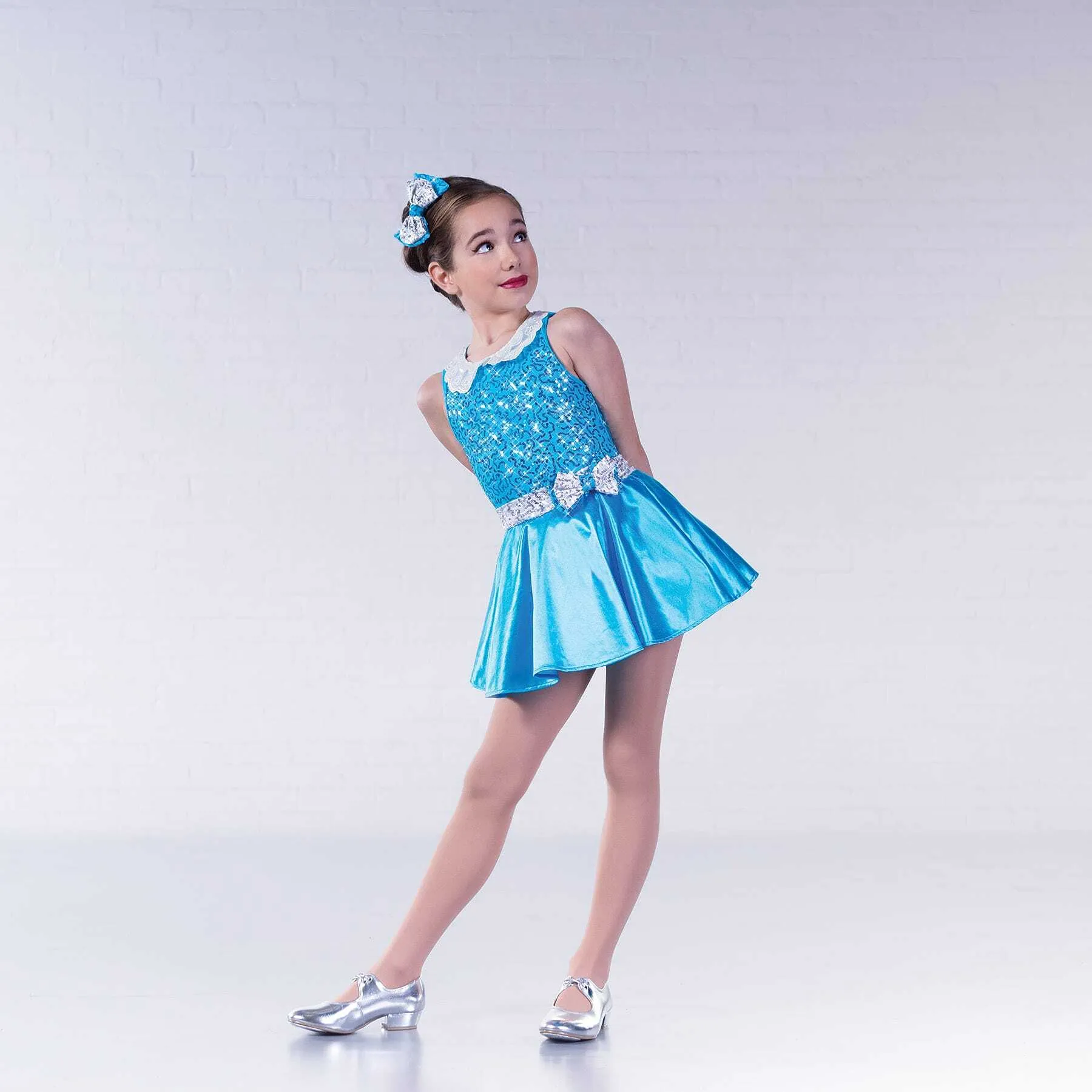 BL177 -BLUE SEQUIN DRESS