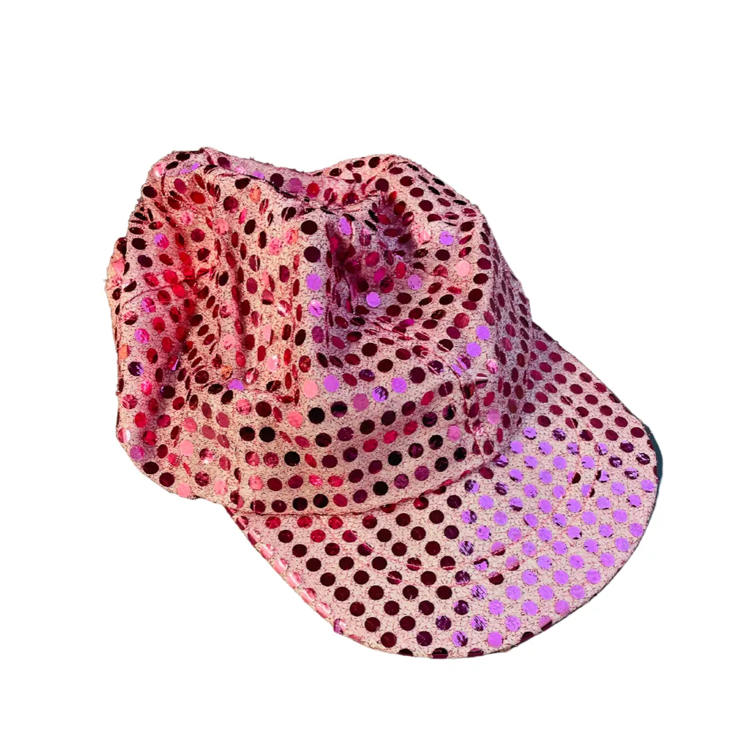 BL142 - PINK SEQUIN CAP
