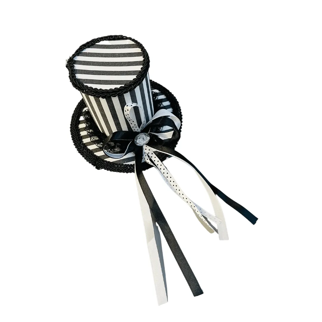 BL136 - BLACK/WHITE STRIPED HATS