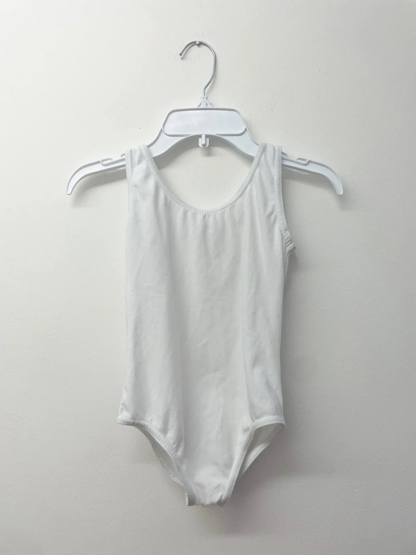 BL163 - WHITE THICK STRAP LEOTARDS