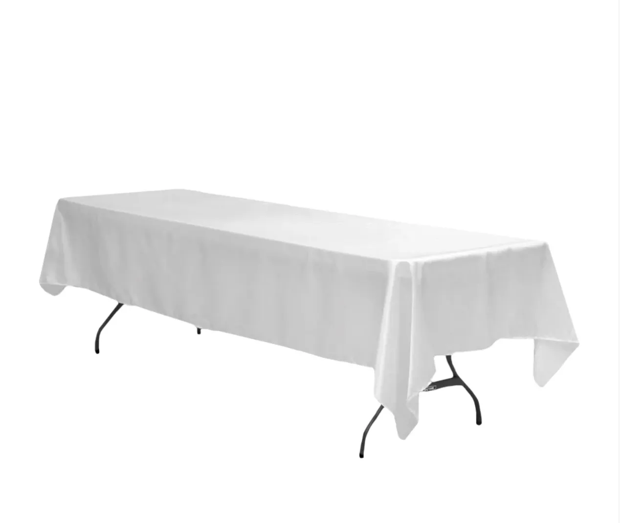 White Table Cloths for 6 Foot Tables (Cover Only)