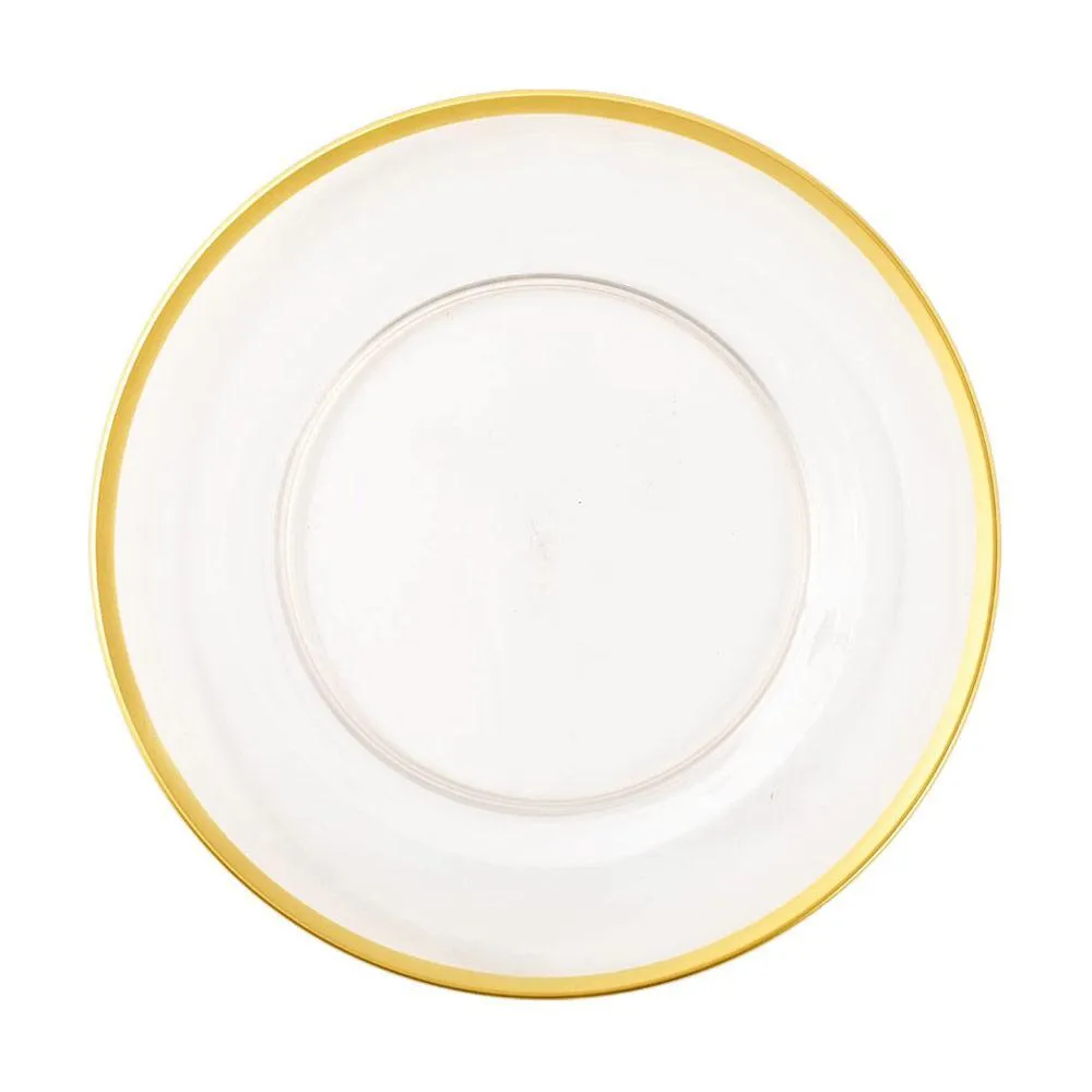Gold Rimmed Charger 
