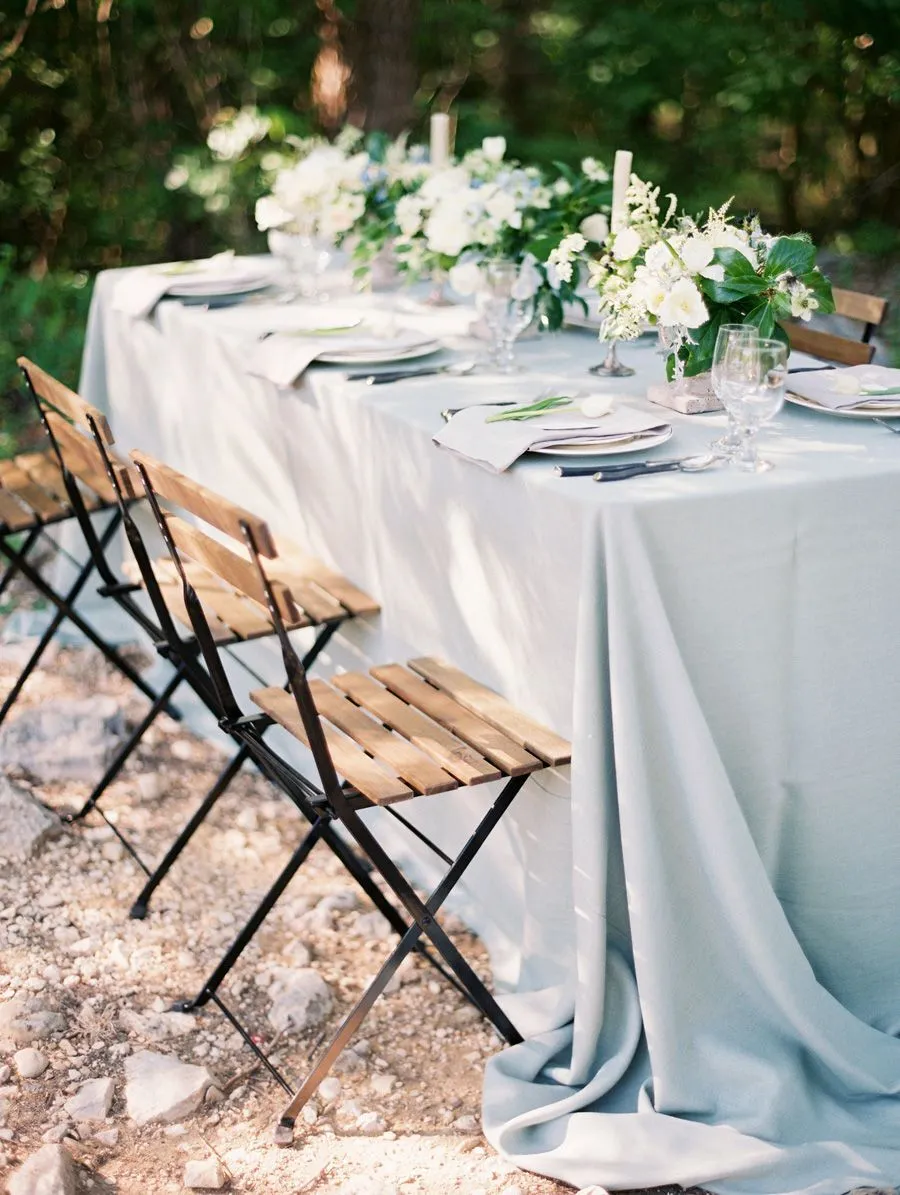 Dusty Blue Table Cloths 