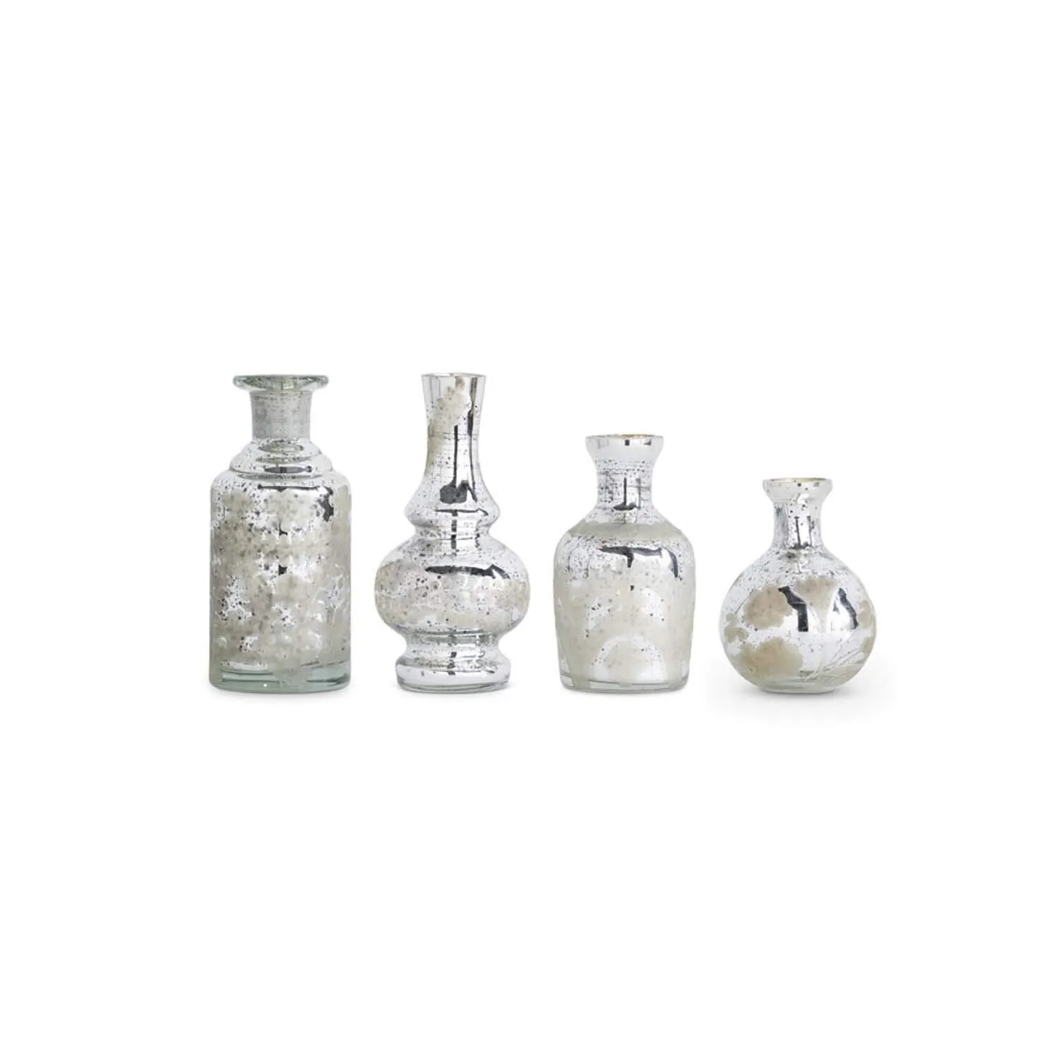 Assorted Silver Bud Vases