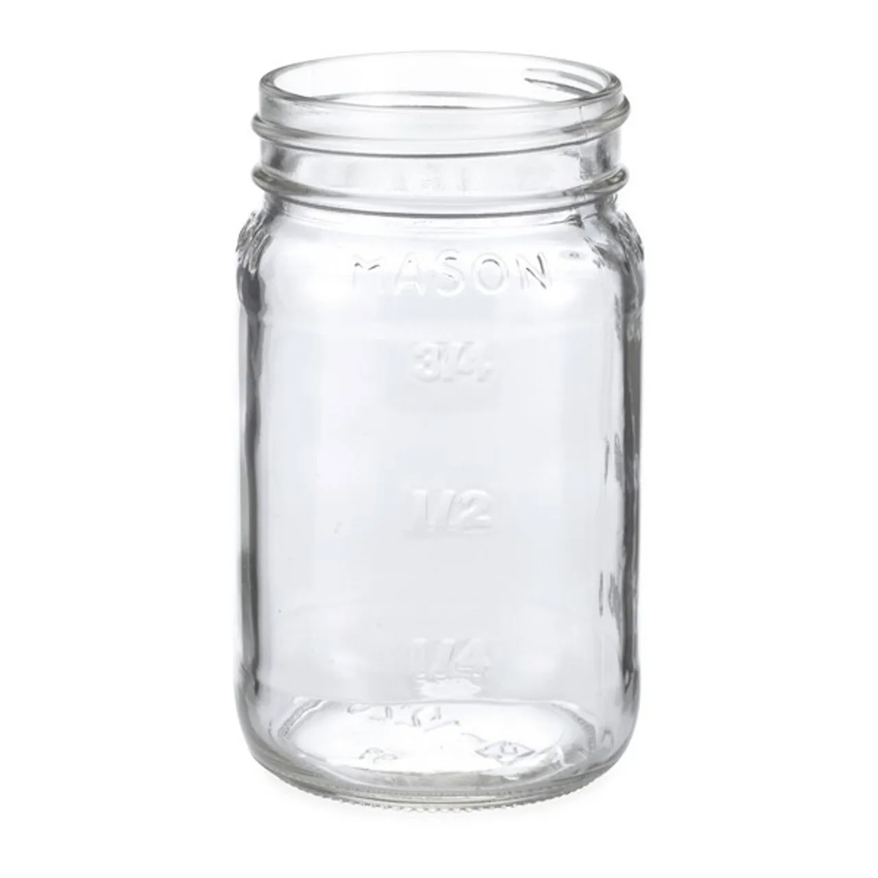 Clear Pint Sized Mason Jar