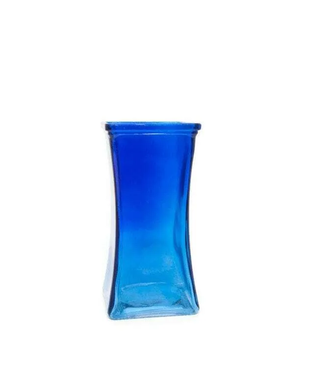 Blue Gathering Glass Vase