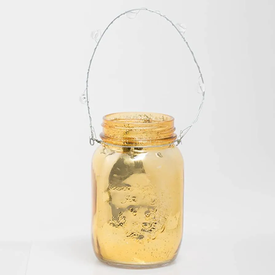 Pint Sized Gold Mason Jar