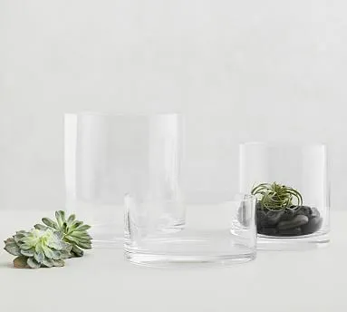 Short Clear Glass Bowl