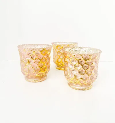 Blush Dame Ribbed Votive