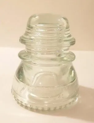 Glass Hemingray-42 Candle Holder