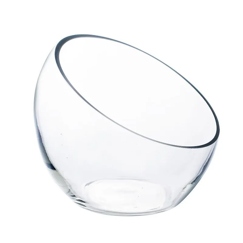 Slant Cut Glass Bowl