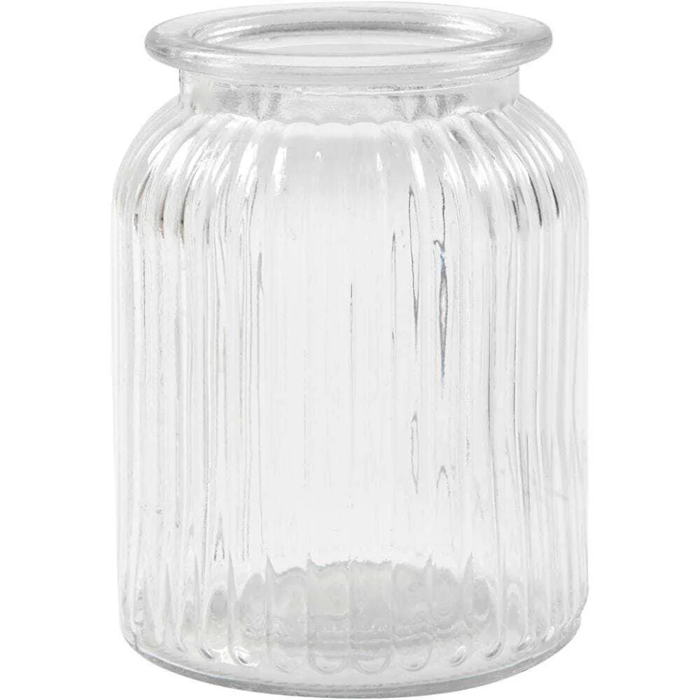 Ribbed Jar Vase