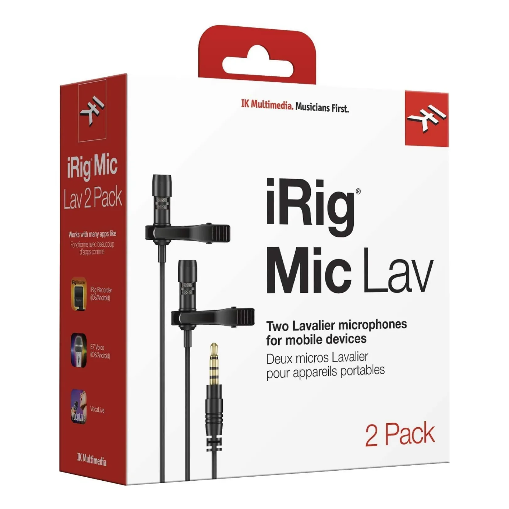 IK iRig 2x Lavalier Microfoons