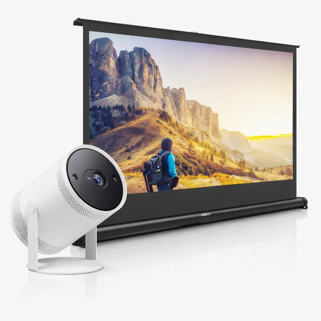 Portable Projector & Screen Bundle