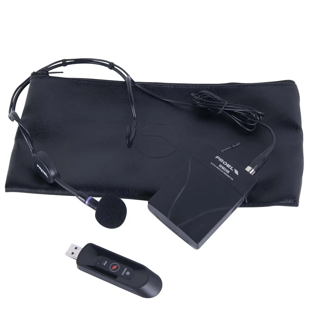Proel U24B 2.4GHz USB Wireless Bodypack Microphone System