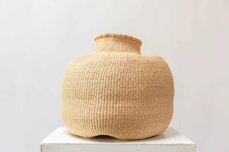 Large Natural Grass Bud Vase