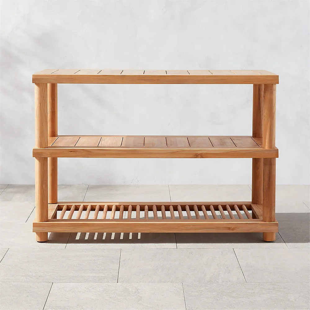 Pinet Teak Outdoor Console Table