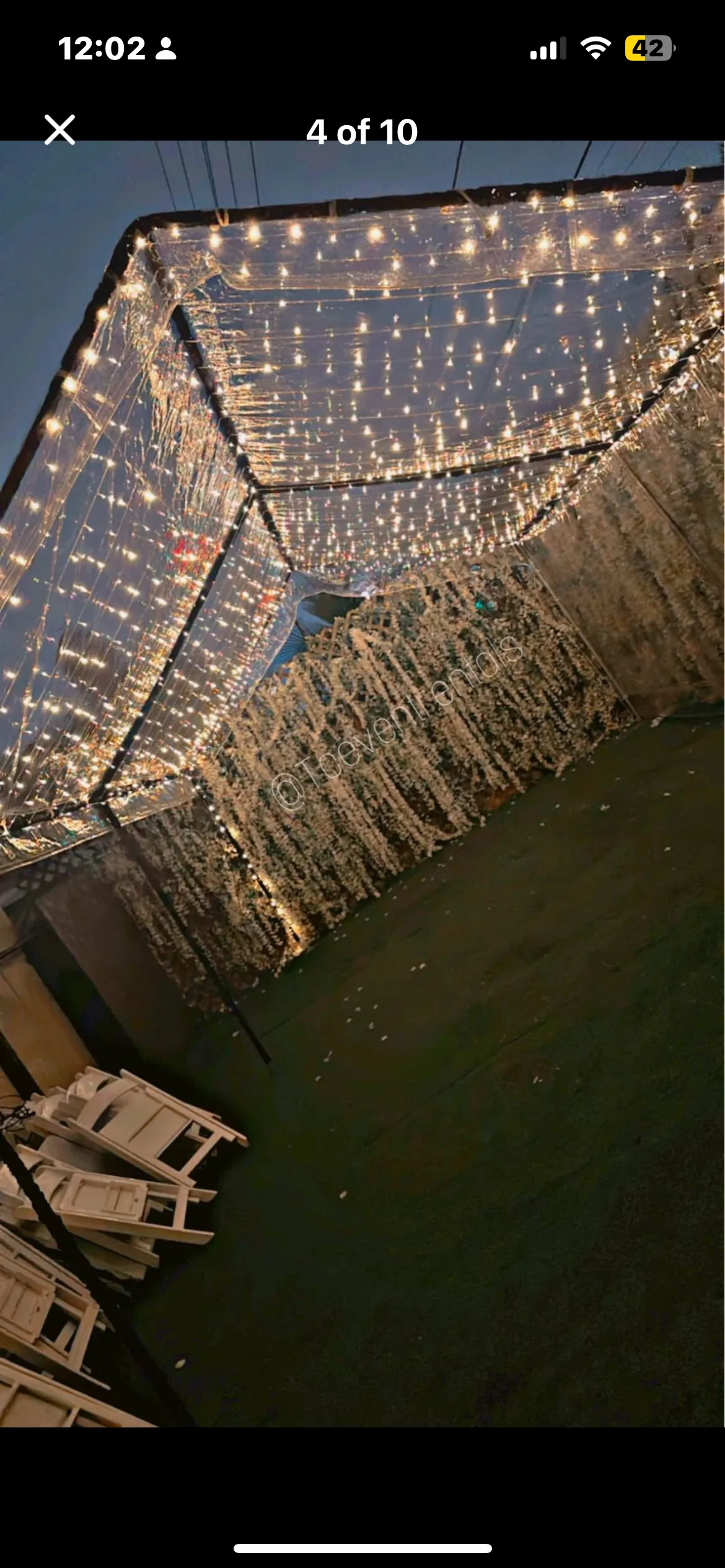 clear vinyl tent 30x50