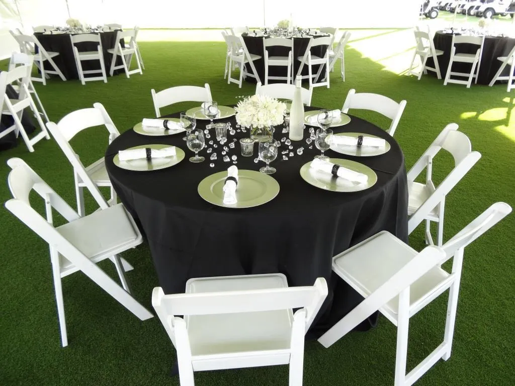 ROUND TABLE CLOTHE (120'') BLACK  